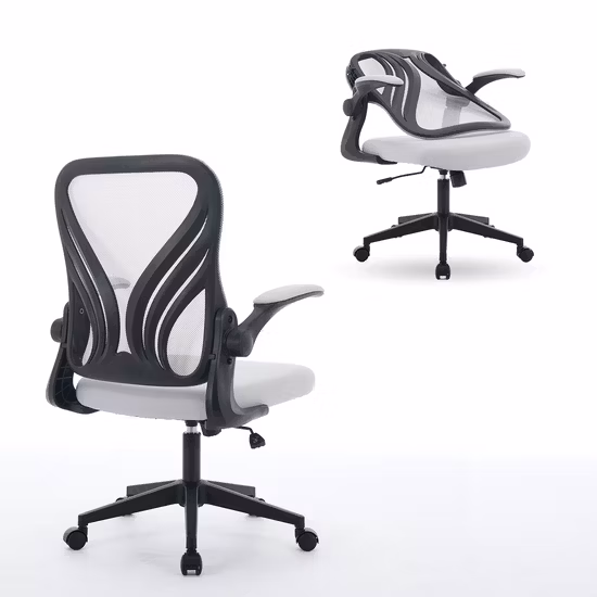 Meeting Room Conference Folding Black Fabric Mesh Office Chair