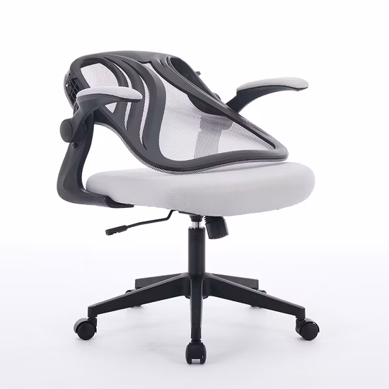 Meeting Room Conference Folding Black Fabric Mesh Office Chair