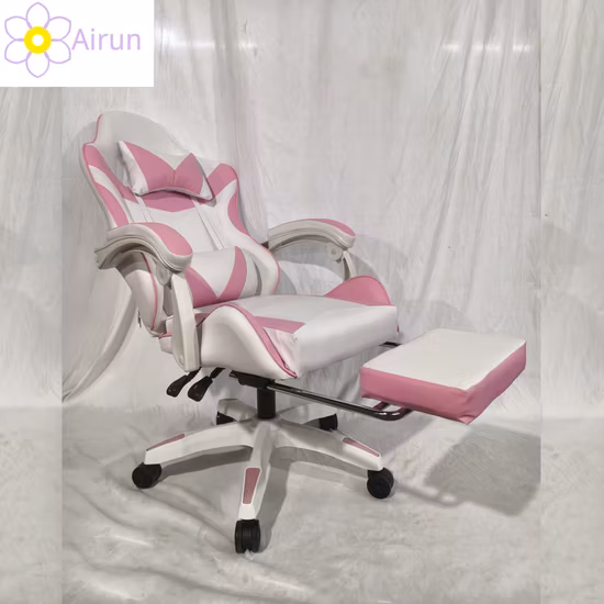 Oficina que compite con la silla de cuero reclinable del juego de las ventas directas del videojugador de Silla del ordenador con el reposapiés